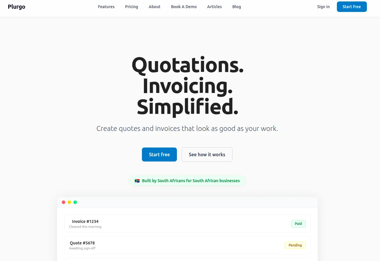 Plurgo dashboard after redesign